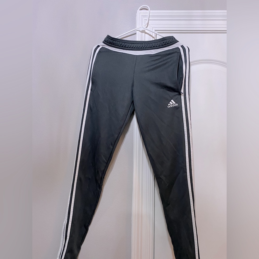 Adidas gray pants size xs